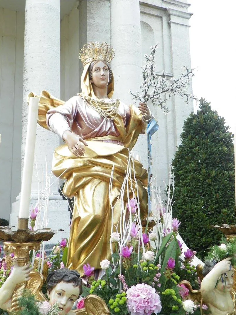 Figura i dekoracje w Bra — kontekst sanktuarium