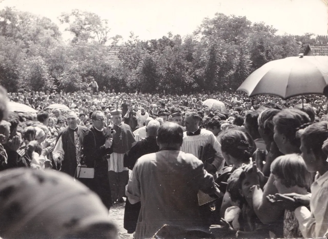 Tłum wiernych podczas uroczystości